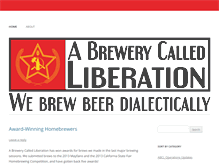 Tablet Screenshot of abrewerycalledliberation.com